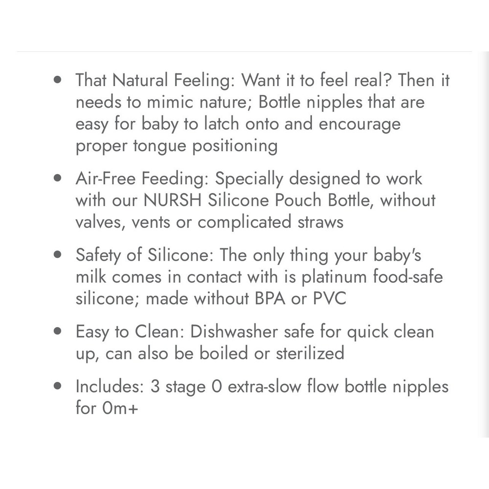 Boon NURSH Medium Flow Stage 2 Silicone Nipples 9 Total New - Picture 6 of 10